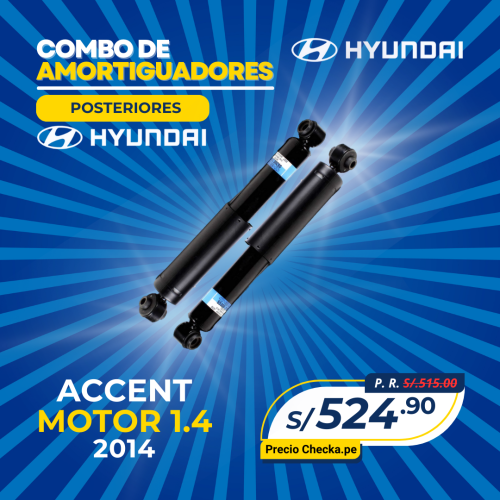 COMBO DE AMORTIGUADORES POSTERIORES HYUNDAI ACCENT 1.4 (2014)