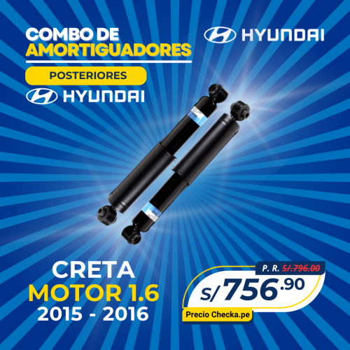 COMBO DE AMORTIGUADORES POSTERIORES HYUNDAI CRETA 1.6 (2015-2016)