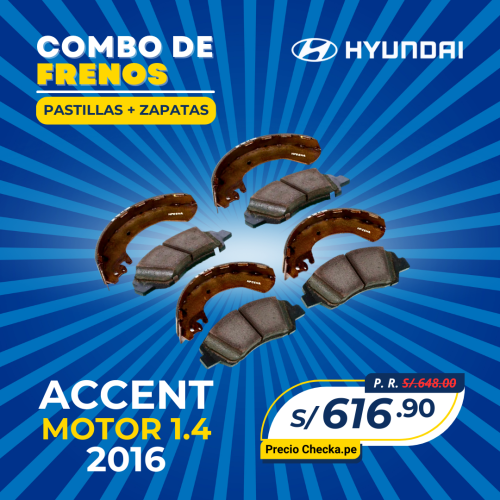 COMBO DE FRENOS HYUNDAI ACCENT 1.4 (2016)
