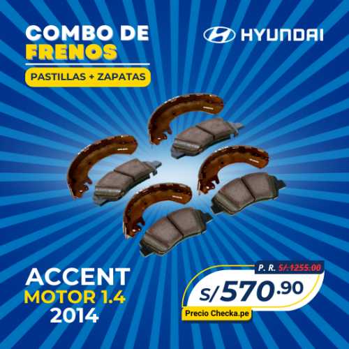 COMBO DE FRENOS HYUNDAI ACCENT 1.4 (2014)